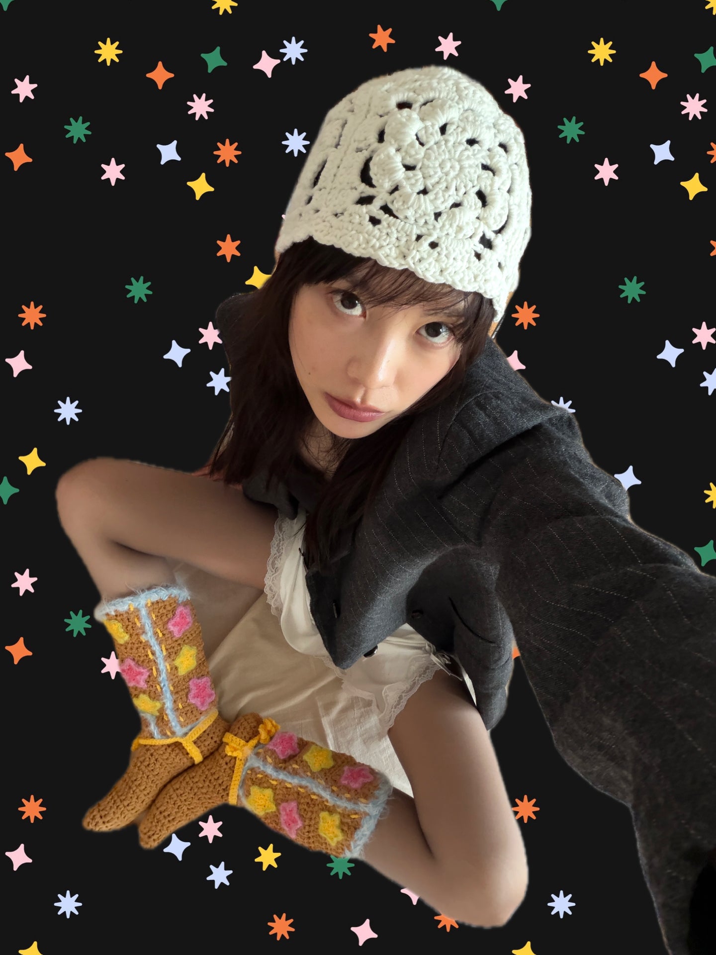 Ivory Bloom Bonnet