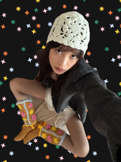 Ivory Bloom Bonnet