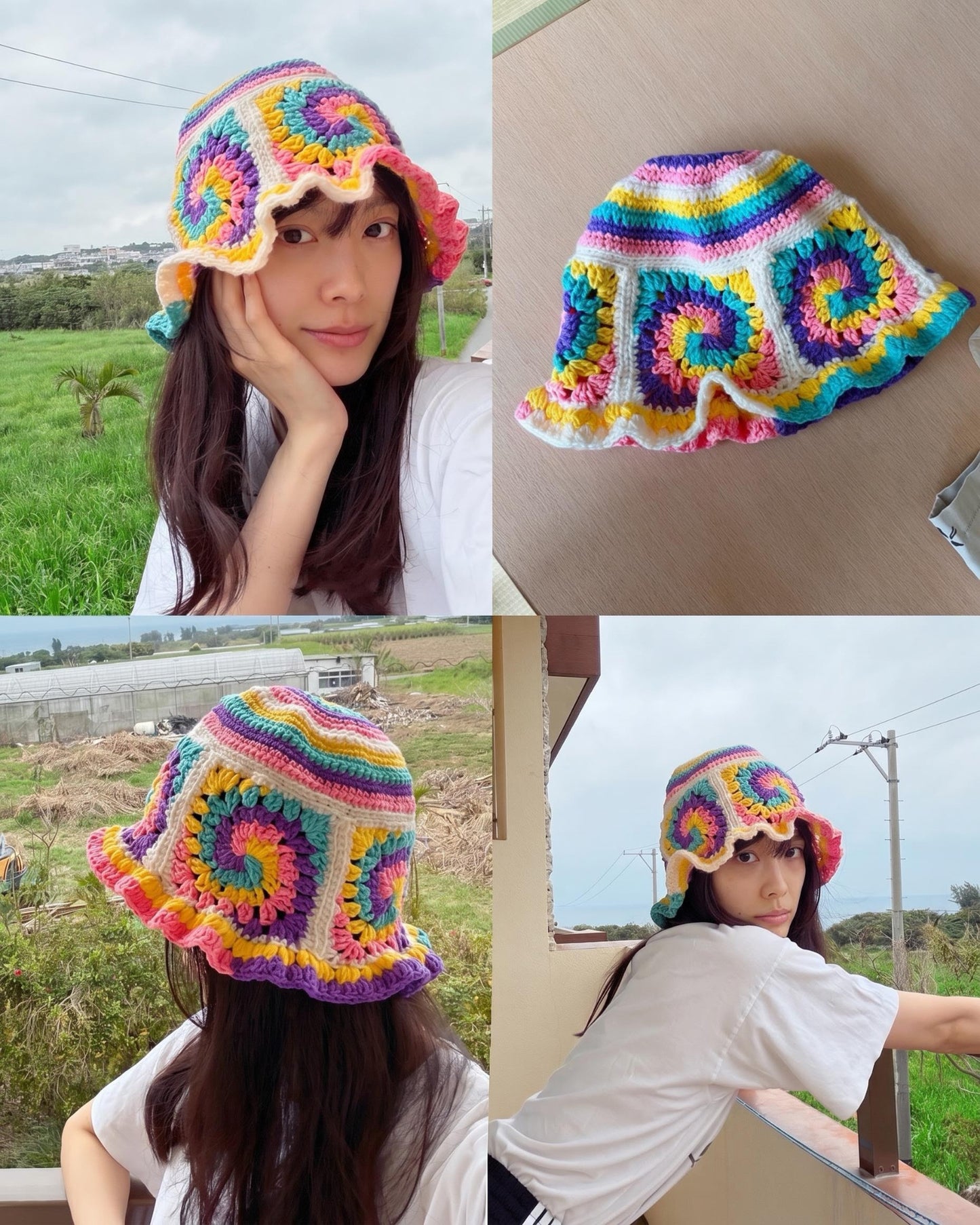 Candy Spiral Bucket Hat